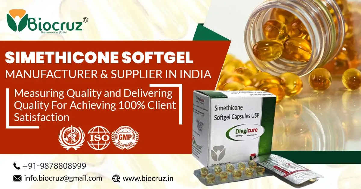 Simethicone Softgel Manufacturer in India