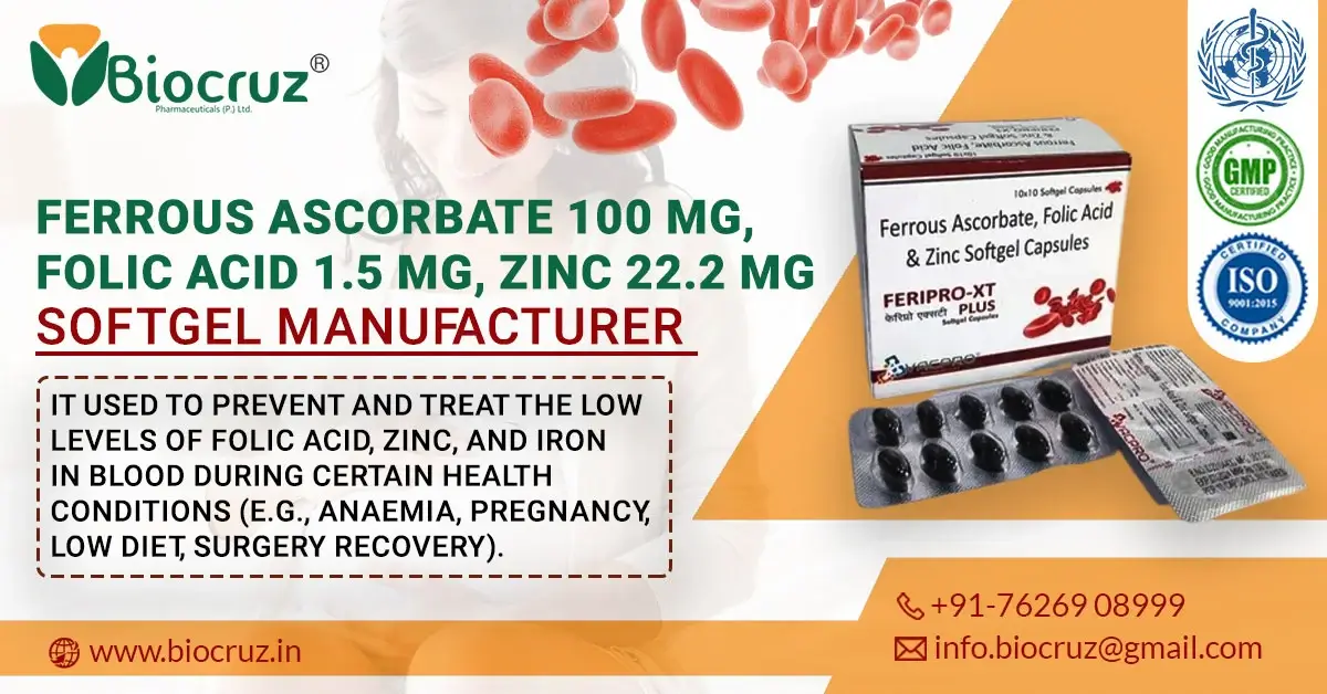 ferrous ascorbate folic acid zinc manufacturer