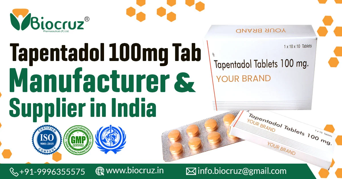 Tapentadol 100mg Tablets Manufacturer